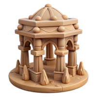 elegant artistic Desert Wind Carved Structure Isolated Element exclusive png