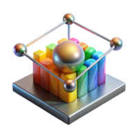 dramatic vintage Detailed Spectral Analysis Diagram Isolated high quality png