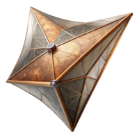 impressive creative Detailed Solar Sail Cutout with Visible Structure detailed png