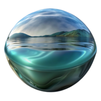 beautiful minimalist Distorted Multiple Object Reflection in Water Cutout png