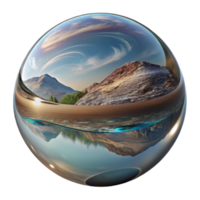 vibrant classic Distorted Nature Reflection Transparent Background authentic png