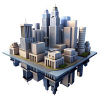 impressive abstract Distorted Urban Scene Reflection in Water Cutout genuine png