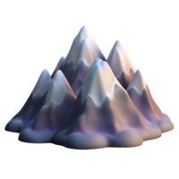 wonderful rustic Dramatic Liquid Sky Mountain Range Transparent Background high quality png