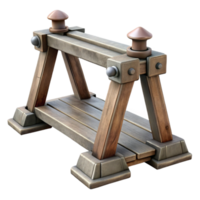 beautiful rustic Drawbridge Upwards Angle Isolated Element png