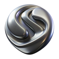 impressive classic Dynamic Alloy Stream Transparent Background Isolated high quality png