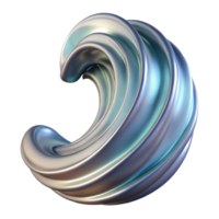 elegant classic Dynamic Alloy Wave Transparent Background Isolated authentic png