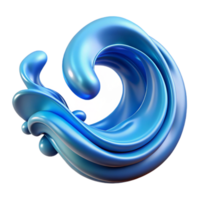 serene abstract Dynamic Water Flow Abstract Design Cutout Element detailed png