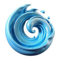 impressive artistic Dynamic Water Swirl Isolated Cutout Element high resolution png