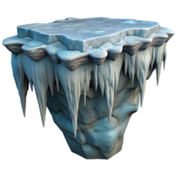 impressive classic Fjord Cliff Face with Icicles Cutout genuine png
