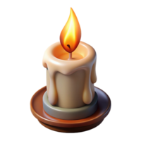 beautiful abstract Flickering Candlelight Cutout Isolated Flame on Transparent Background genuine png