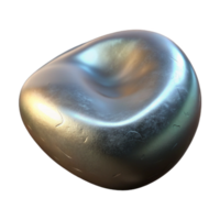 magnificent minimalist Floating Object with Metallic Sheen Cutout high quality png