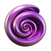 magnificent classic Fractal Art Purple Spirals Isolated Transparent Background high resolution png