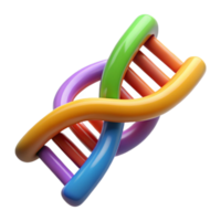 elegant artistic Genetic Code Helix Colorful Cutout high resolution png