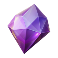 dramatic abstract Geometric Crystal Cutout Isolated Transparent Background Dreamlike Shapes Soft Purple high quality png