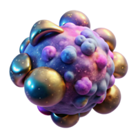 vibrant abstract Nebula Nomad in Colorful Nebula Transparent Background professional png