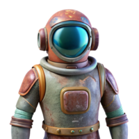 vibrant modern Nebula Nomad Spacesuit Isolated on Transparent Background png