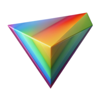 impressive artistic Prism Rainbow Gradient Cutout Isolated Element genuine png