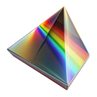 impressive abstract Prism Light Spectrum Cutout Transparent Background high quality png
