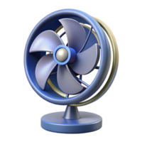 elegant rustic Rotating Fan with Shadow Detail Isolated high resolution png