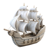 dramatic vintage Sailing Ship Cutout Silhouetted Against Cloudy Sky exclusive png