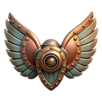 stunning rustic Steampunk Mechanical Wings Isolated on Transparent Background original png