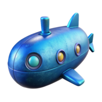elegant minimalist Submarine Sonar View Cutout Transparent Background high resolution png