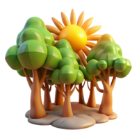 stunning traditional Sunlight Filtering Through Trees Isolated Element Warm Tones high resolution png