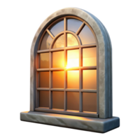 serene rustic Sunlight Through Window Pane Isolated authentic png