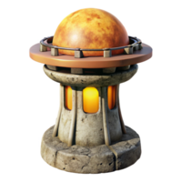 magnificent classic Terraform Tower Cutout Isolated on Transparent Background high resolution png