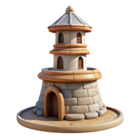 extraordinary artistic Terraform Tower Cutout Isolated on Transparent Background high resolution png