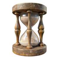 elegant abstract Timeworn Hourglass Isolated with Sand Texture genuine png