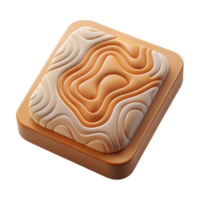 vibrant rustic Topographic Map Icon with Transparent Background png