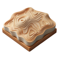 beautiful abstract Topographic Map Layer Transparent Background Customizable premium png