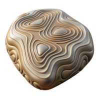 magnificent modern Topographic Map with Abstract Patterns Isolated high quality png