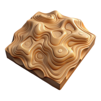 serene abstract Topographic Map with Detailed Textures Cutout Isolated high resolution png