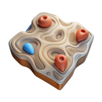 beautiful abstract Topographic Map with Legend Transparent Background Key Information premium png