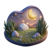 extraordinary modern Twilight Meadow Cutout with Transparent Background original png