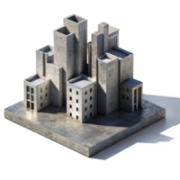 serene creative Urban Architecture Shadow Play Cutout professional png