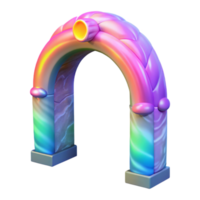 dramatic creative Vibrant Auroral Arch Transparent Background Ethereal Gateway original png
