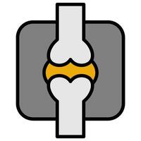 Skeletal joint Filled outline icon. Editable stroke. vector