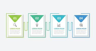 Infographic label design template with icons and 4 option vector