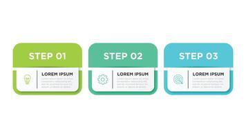 Business infographic template. 3 Step timeline journey. Process diagram, 3 options on white background, Infograph elements illustration vector