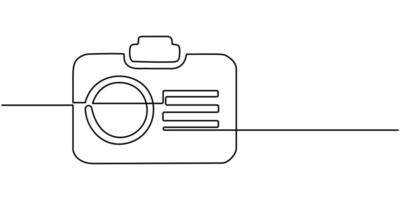 continuous on line drawing of identity card symbol. abstract line art illustration vector