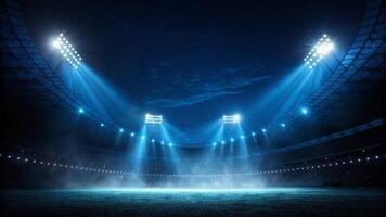 Night Stage Effects and Lights in Stadium Setting photo