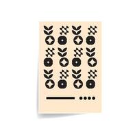 Abstract bauhaus cover pattern vector