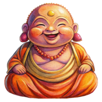 Serene and Smiling Baby Buddha Character png