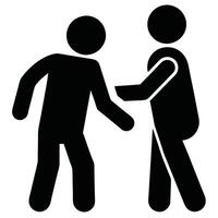 Business Deal Pictogram Agreement And Negotiation With Simple Design Elements vector