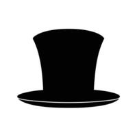 Black Top Hat Silhouette Graphic Element For Design And Art Projects vector