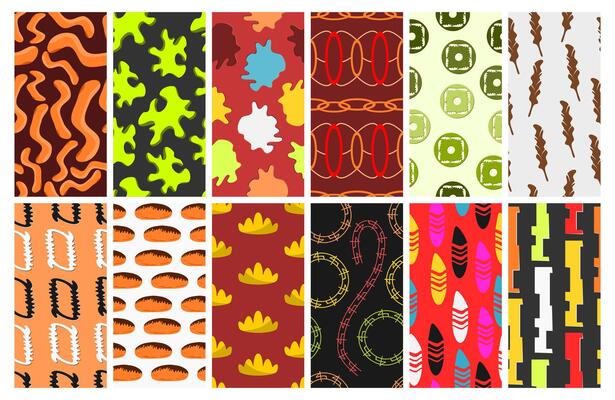 A collection of seamless patterns that are full of artistic value and suitable for application on various types of printing surfaces.