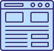 Landing Page Icon Symbol Art vector